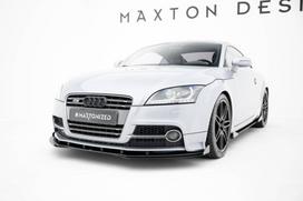 Maxton Design Street Pro Front Splitter + Flaps Audi TT S / TT S-Line 8J Facelift AUTT2SLINECNC-FD1B+FSF1G