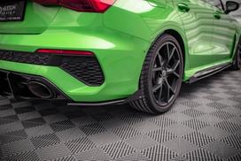 Maxton Design Street Pro Rear Side Splitters + Flaps Audi RS3 Sedan 8Y AURS38YSCNC-RSD1B+RSF1G