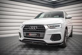 Maxton Design Front Splitter V.2 Audi Q3 Sport 8U Facelift AU-Q3-1F-SLINE-FD2G+FD2RG