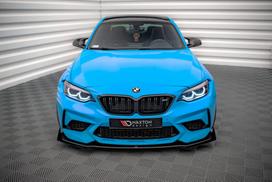 Maxton Design Street Pro Front Splitter V.1 + Flaps BMW M2 Competition F87 BM287MCOMPCNC-FD1B+FSF1G