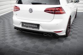 Maxton Design Rear Splitter VW GOLF VII R (with vertical bars) VW-GO-7-R-RD1+RD2G
