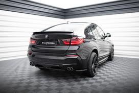 Maxton Design Rear Splitter for BMW X4 M-PACK (with a vertical bar) BM-X4-26-MPACK-RD1+RD2G