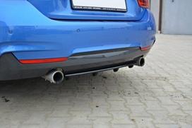 Maxton Design Rear Splitter for BMW 4 Coupe / Gran Coupe / Cabrio M-Pack F32 / F36 / F33 (with vertical bars) BM-4-F32-MPACK-RD1+RD2G