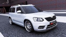 Maxton Design FRONT SPLITTER SKODA YETI CITY FACELIFT MODEL SK-YE-1F-FD1G