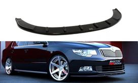 Maxton Design Front Splitter Skoda Superb Mk2 (For Sport Front Bumper Spoiler) SK-SU-2-SPORT-FD1G