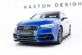 Maxton Design Front Splitter V.2 Audi S3 / A3 S-Line 8V Sedan / Cabrio AU-S3-3-S-FD1G