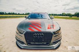 Maxton Design FRONT RACING SPLITTER AUDI A6 C7 S-LINE (2 splitters = 1 set) AU-A6-C7-SLINE-FD2G+CNCA