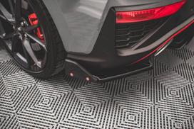 Maxton Design Rear Side Splitters V.1 + Flaps Hyundai I30 N Hatchback Mk3 Facelift HY-I30-3F-N-RSD1G+RSF