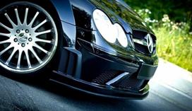 Maxton Design FRONT SPLITTER MERCEDES CLK W209 BLACK (SL BLACK SERIES LOOK) ME-CLK-209-BLACK-SL-FD2G