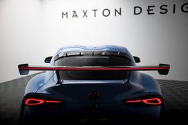 Maxton Design Carbon Spoiler With External Brackets Uprights + LED Toyota Supra Mk5 CF-TO-SU-5-WING5-EXT-245-P+LED
