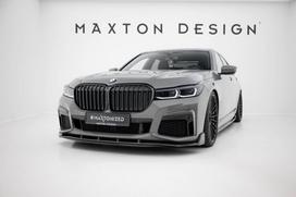 Maxton Design Prepreg Carbon Fiber Front Splitter + ABS Splitter BMW 7 M-Pack G11 Facelift CF-BM-7-11F-MPACK-FD1-245-P+FD1RG