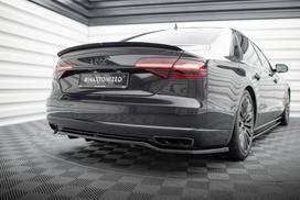 Maxton Design Rear Splitter (with vertical bars) Audi A8 D4 Facelift AU-A8-D4F-RD1G+RD2G