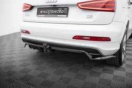 Maxton Design Rear Splitter (with vertical bars) Audi Q3 S-line 8U AU-Q3-1-SLINE-SB-RD1G+RD2G