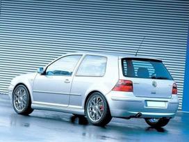 Maxton Design REAR BUMPER EXTENSION VW GOLF 4 25'TH ANNIVERSARY LOOK (with exhaust hole) VW-GO-4-25TH-R2A