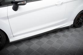 Maxton Design Side Skirts Diffusers V.4 + Flaps Ford Fiesta ST / ST-Line Mk7 FO-FI-7/7F-ST-SD4G+SF1B