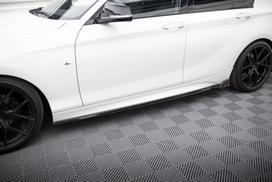 Maxton Design Side Skirts Diffusers V.4 + Flaps BMW 1 M-Pack / M140i F20 Facelift BM-1-F20F-M-SD4G+SF1B
