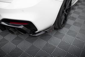 Maxton Design Rear Side Splitters V.5 + Flaps (For rear valance V.3) BMW 1 M-Pack / M140i F20 Facelift BM-1-F20F-M-RSD5G+RSF1B