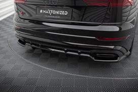 Maxton Design Rear Splitter (with vertical bars) V.1 Audi SQ8 / Q8 S-Line Mk1 Facelift AU-Q8-1F-SLINE-RD1G+RD2G