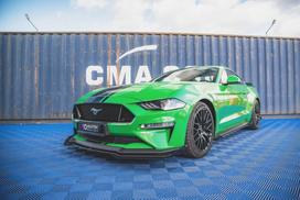 Maxton Design Street Pro Front Splitter V.1 + Flaps Ford Mustang GT Mk6 Facelift FOMU6FGTCNC-FD1B+FSF1G