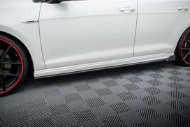 Maxton Design Side Skirts Diffusers V.3 + Flaps Volkswagen Golf R / R-Line Mk7 VW-GO-7-R-SD3G+SF1B