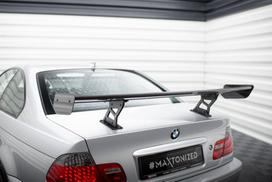Maxton Design Carbon Spoiler With Internal Brackets Uprights BMW 3 Coupe E46 CF-BM-3-46-C-WING5-INT-245-P