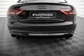 Maxton Design Rear Valance Audi A5 Coupe / Cabrio S-Line 8T (Version with single exhausts on both sides) AU-S5-1-RS1GO_O