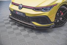 Maxton Design Front Splitter V.1 + Flaps Volkswagen Golf GTI Clubsport Mk8 VW-GO-8-GTI-CS-FD1G+FSF