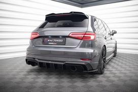 Maxton Design Rear Valance Audi A3 S-Line Sportback 8V Facelift (Version with single exhausts on both sides) AU-S3-3F-SB-RS1GO_O