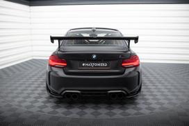 Maxton Design Carbon Spoiler With External Brackets Uprights BMW M2 F87 / 2 / 2 M-Pack F22 CF-BM-M2-F87-WING5-EXT-245-P