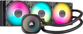 "CORSAIR Nautilus 360 RS ARGB CPU skystas aušintuvas - 360 mm AIO - mažas triukšmas - tiesioginė pagrindinės plokštės jungtis - "Intel LGA 1851/1700", AMD AM5/AM4 - 3X RS120 ARGB ventiliatoriai - juodas