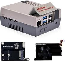 "GeeekPi Game5Pi" korpusas su M.2 NVMe PCIe plokšte N08 ir "Armor Lite V5" aktyviuoju aušintuvu, skirtas "Raspberry Pi 5", palaiko M.2 NVMe 2230/2242 SSD