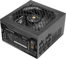 "Mars Gaming MPB850SIM", visiškai modulinis ATX 850 W maitinimo šaltinis, "80Plus Bronze" 230 V EU, 90 % efektyvumas, 140 mm SI "Extreme Silence" ventiliatorius, AI2-RPM, DC-DC ir SMD technologijos, juodas