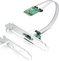 10Gtek M.2 A+E Key 2,5G Gigabit Ethernet tinklo kortelė, 18 cm ilgio kabelis