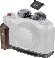 SMALLRIG X-M5 Holzhandgriff L-förmig für Fujifilm X-M5, integruota rankinė plokštė, ergonomiškesnė sėdimoji dalis iš Holz, su Blitzschuhadapter, skirta fotoaparatui (Schwarz) - 5260