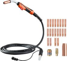 VEVOR 250A MIG suvirinimo pistoletas su 15 pėdų kabelio suvirinimo degikliu, suderinamas su Millermatic 200, 210, 212, 250, 250, 250X, 251, 252 suvirinimo aparatais, tinka 0,0762/0,0889/0,1143 cm suvirinimo aparatui
