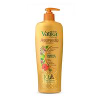 Dabur Vatika Ajurvedinis šampūnas 340ml | Su 10 natūralių žolelių | Stiprina, maitina ir apsaugo plaukus | Švelni priežiūra visų tipų plaukams