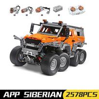 MOULD KING 13088 Techninė visureigė, lipanti pikapas, modelis MOC-5360, plytos, statybinės kaladėlės, vaikams žaislai, gimtadienio dovana oranžinė