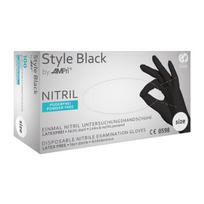 Vienkartinės nitrilo pirštinės be pudros Style Black, L dydis, 100 vnt.