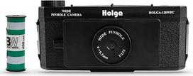 "Anton & Holga 120N" plataus kampo skylutės vidutinio formato panoramos rinkinys su B+W juosta