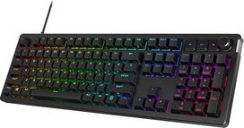 "HyperX Alloy Rise" karštai keičiama mechaninė žaidimų klaviatūra Kompiuterio aplinkos šviesos jutiklis, sumontuotas ant tarpinės, linijinis jungiklis