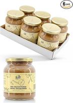 "KoRo" - Ekologiška vaisių tyrė "Apple Rhubarb" 6 x 370 g - Pagaminta iš 100 % vaisių - Ekologiška kokybė - Saldus vaisių skonis - Universalus naudojimas