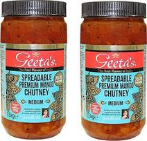 Geeta's Premium Mango-Chutney, mittelgroß, 1,5 kg, indiškieji gėrimai, maistas, maistas, kavinės (2 Stück)