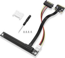 SinLoon Mini-PCIE belaidžio tinklo kortelės ir PCIe X16 prailginimo kabelis, mini PCI vyriškos ir PCI-E X16 moteriškos lyties prailginimo kabelis, 20 cm