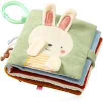 BabyOno Reversible Sensory Cloth Book 0m+ kontrastinga mokomoji knyga Nature 1 vnt.