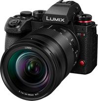 "Panasonic" LUMIX S1RII sisteminis fotoaparatas su 24-105 mm F4 objektyvo rinkiniu, 44,3 MP viso kadro jutiklis, 8K vaizdo įrašas, fazinis hibridinis AF, dviguba I.S., 32 bitų garsas, OLED vaizdo ieškiklis - fotoaparato ir objektyvo rinkinys