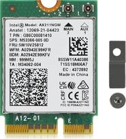 "WiFi" kortelė AX211NGW, "WiFi" adapteris 6E M.2 CNVio2 su "Bluetooth 5.3", MU-MIMO, trijuostis "WiFi" iki 2,4Gb/s nešiojamiesiems kompiuteriams, palaiko tik 12+ kartos procesorius