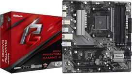 ASRock B550M Phantom Gaming 4 AM4 MATX SND + GLN + U3.2 + M2 SATA 6GB/S DDR4, 90-MXBE90-A0UAYZ