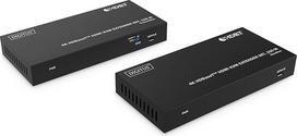 DIGITUS HDMI KVM ilgintuvas - 4k/60Hz - Siųstuvas ir imtuvas - HDBaseT 1.0 - HDMI 2.0b - USB 1.1 - Atstumas iki 150 m - Komutacinis kabelis iš "Cat 6A