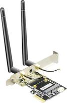 GLOTRENDS WA02 Mini PCIe į PCIe X1 "WiFi" "Bluetooth" adapteris mini PCIe "WiFi" 4/5/6/6e moduliui / koraliniam TPU moduliui, su 3,5 dBi SMA antenos rinkiniais