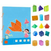 1 rinkinys traukiamas virvutė 3D geometrijos mokymosi knyga ankstyvasis ugdymas pasidaryk pats popieriaus lankstymas virvutė geometrijos modelis su 15 kūnų tūrio paviršiaus ploto formulėmis mokymas A